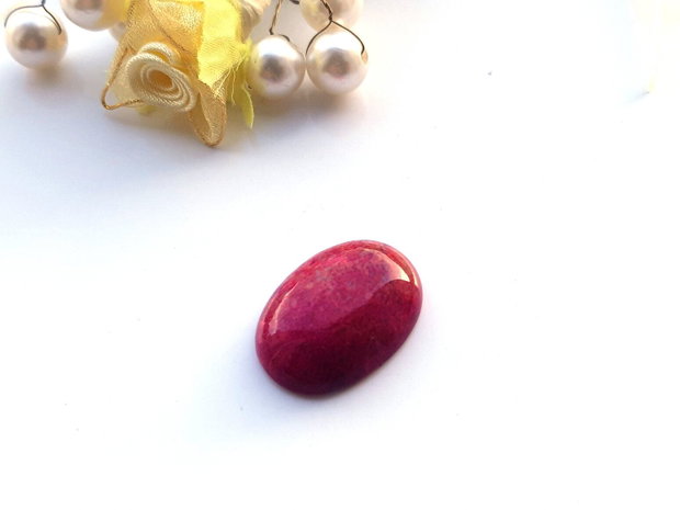 Cabochon coral fosilizat