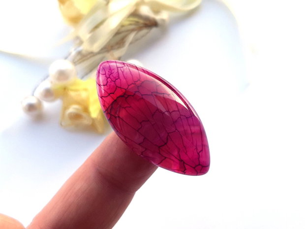 Cabochon agat dragon veins