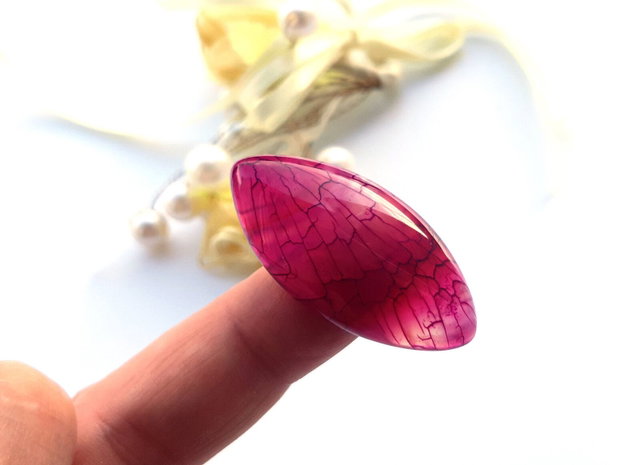 Cabochon agat dragon veins