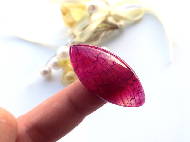 Cabochon agat dragon veins