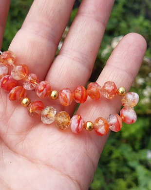 Rondele fatetate cristal  7*6 mm