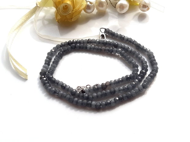 Colier labradorit fatetat