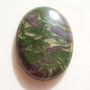 Cabochon green jasper aprox 40x30x8.5 mm