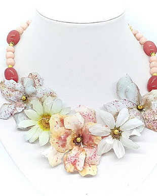 Colier roses & daisy