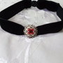 Choker femei cu broderie manuala
