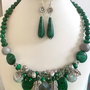 FAIRY FOREST-agate,malachit,perle de cultura