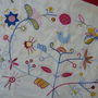Husa perna broderie