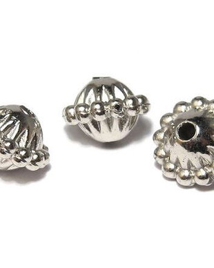 Margele din acril, metalizate, 11x8 mm