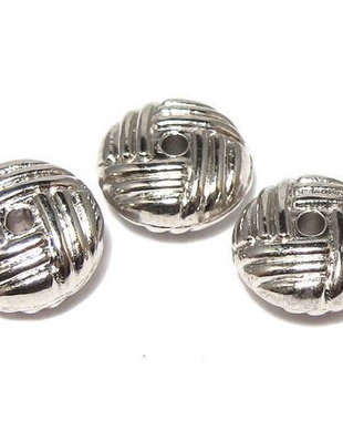 Margele din acril, metalizate, 10x5 mm