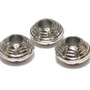 Margele din acril, metalizate, argintii, 10x6 mm