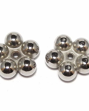 Margele din acril, metalizate, 16x6 mm