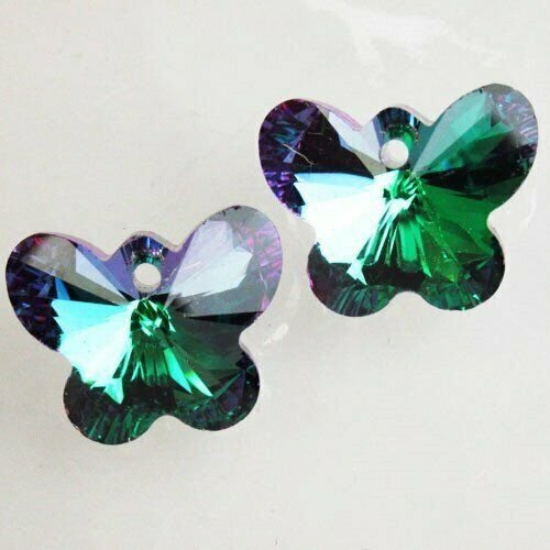 Fluturi purple green titanium cristal