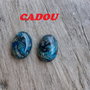 Set cabochoane agate, 14x10 mm CADOU