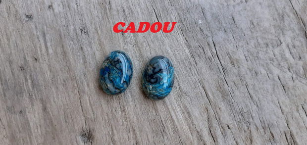 Set cabochoane agate, 14x10 mm CADOU