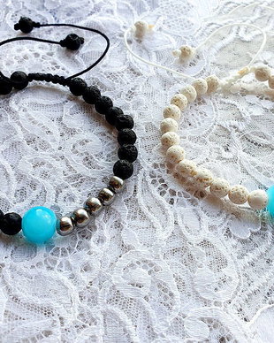 Set Ocean Love - Roca Vulcanica, Inox si Aquamarine
