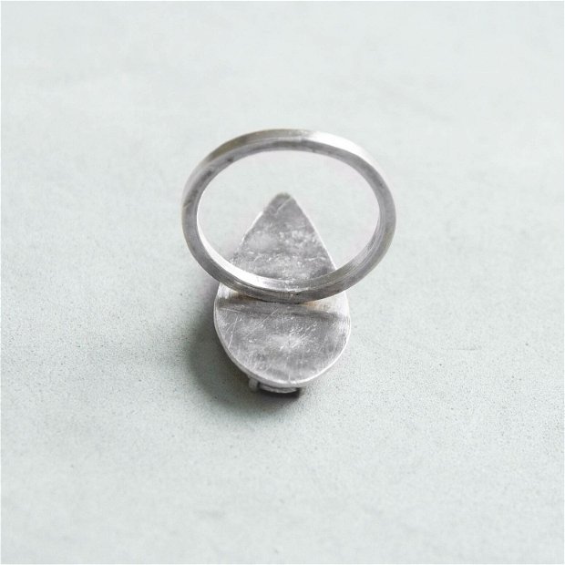 Inel Argint 925, Citrin, Granat si Carneol