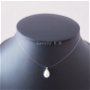 EMMA -Colier transparent cu perla in forma de picătură