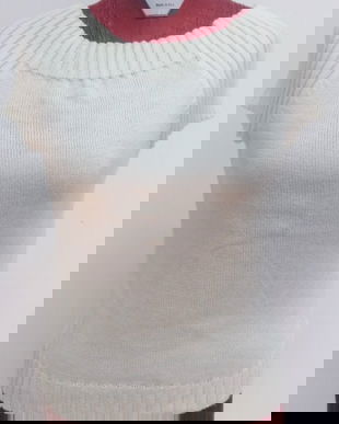 bluza alba tricotata
