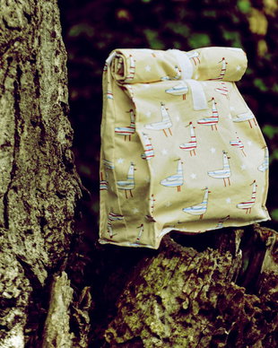 Lunchbag lavabil - gentuță pt prânz - Pescăruș