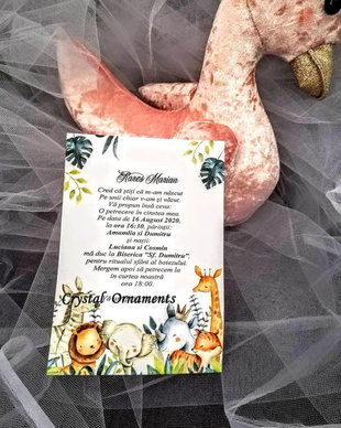 Invitatie botez jungle animals
