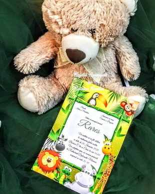Invitatie botez jungla party