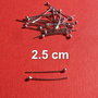 Ace cu bila din argint .925 rodiat de grosime aprox  0.6 mm si lungime 25 mm