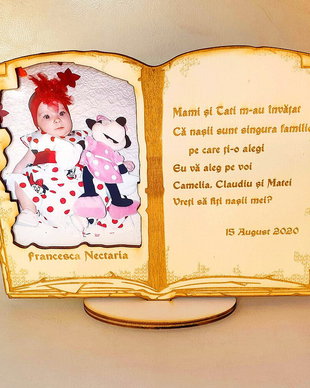 Carte cu POZA - si MESAJ GRAVAT personalizat