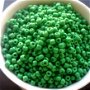 Margele nisip verde inchis 3 mm 100 g.