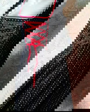 rochie de bumbac tiroleza / bavareza , Marjo , 36