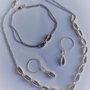 Set colier bratara si cercei cu scoica cowry