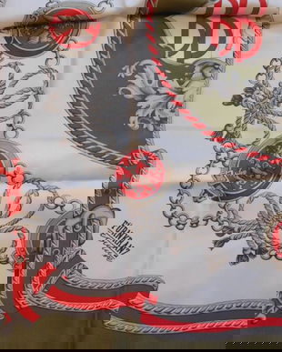 BRAND DE  LUX  FURNKRANZ  VIENA , ESARFA NOUA   MATASE NATURALA  SUPERBA