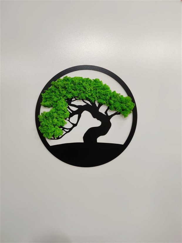 Tablou bonsai / Copacul vietii din licheni