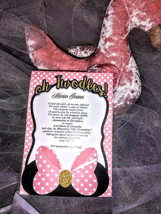 Invitatie botez Minnie