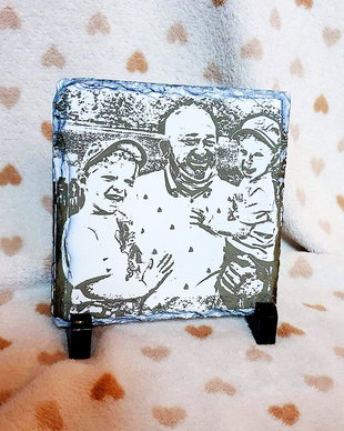 Placa ARDEZIE cu POZA GRAVATA