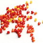 Margele spacere - sticla - 10 buc  -  [ambra, galben, oranj]
