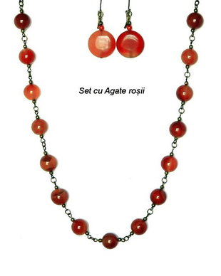 Set cu Agate roșii (208)