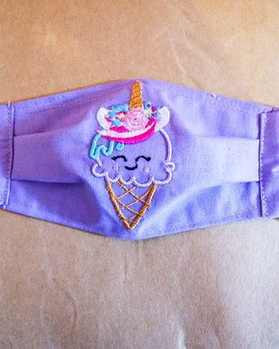 Masca protectie copii Înghețată Unicorn