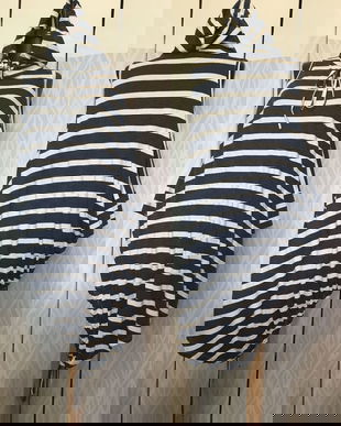 HANORAC OVERSIZE ASIMETRIC STRIPE