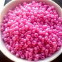 Margele nisip roz perlat inchis 3 mm 30 g.