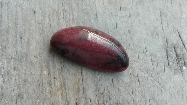 Rodonit, piatra negaurita, 33x15 mm
