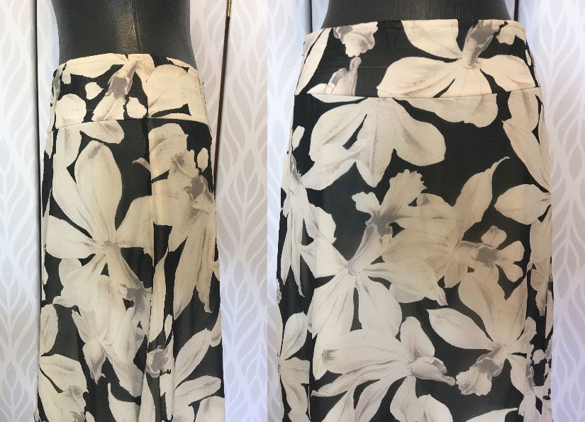 BANANA REPUBLIC FUSTA MIDI MATASE NATURALA