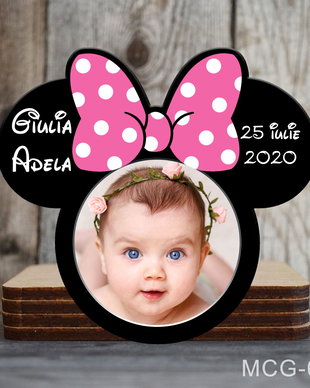 Marturii botez magnet Minnie Mouse