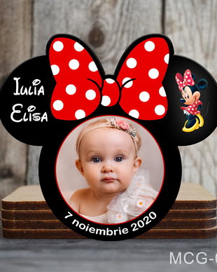 Magneti marturii botez decupati Minnie pentru fetite