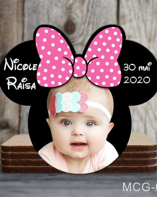 Magneti marturii botez decupati Minnie pentru fetite