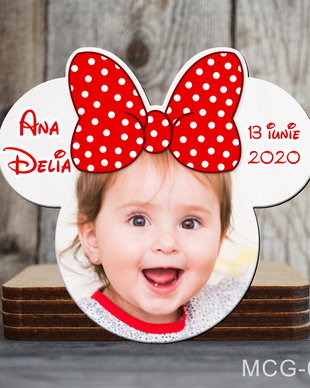 Magneti marturii botez decupati Minnie pentru fetite