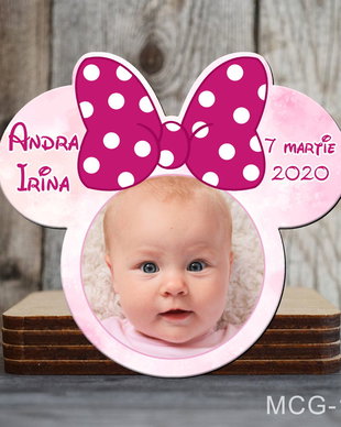 Magneti marturii botez decupati Minnie pentru fetite