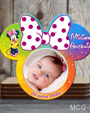 Magneti marturii botez decupati Minnie pentru fetite