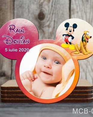 Magneti marturii botez decupati Mickey pentru baieti