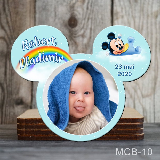 Magneti marturii botez decupati Mickey pentru baieti