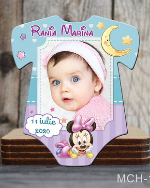 Marturii botez personalizate pentru fetite - Minnie Mouse